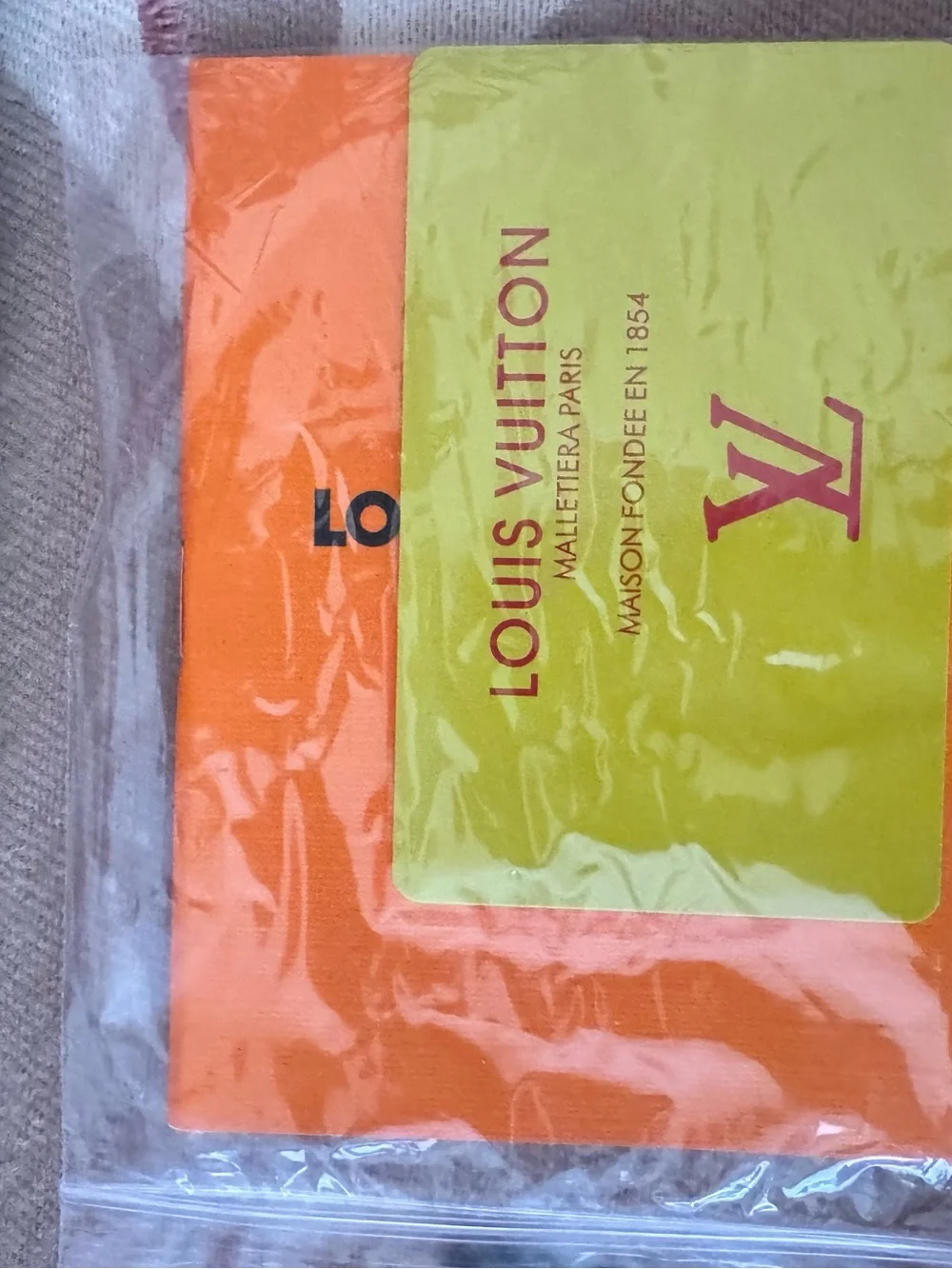Louis Vuitton Beige & Pink Logo Cashmere Scarf